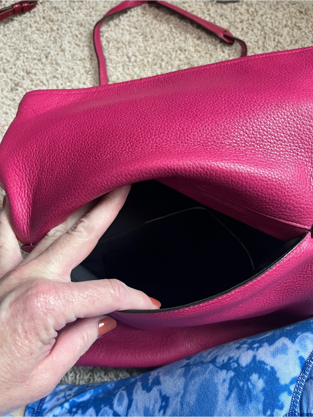 Coach Pink Leather Crossbody Bag - Picture 7 of 13